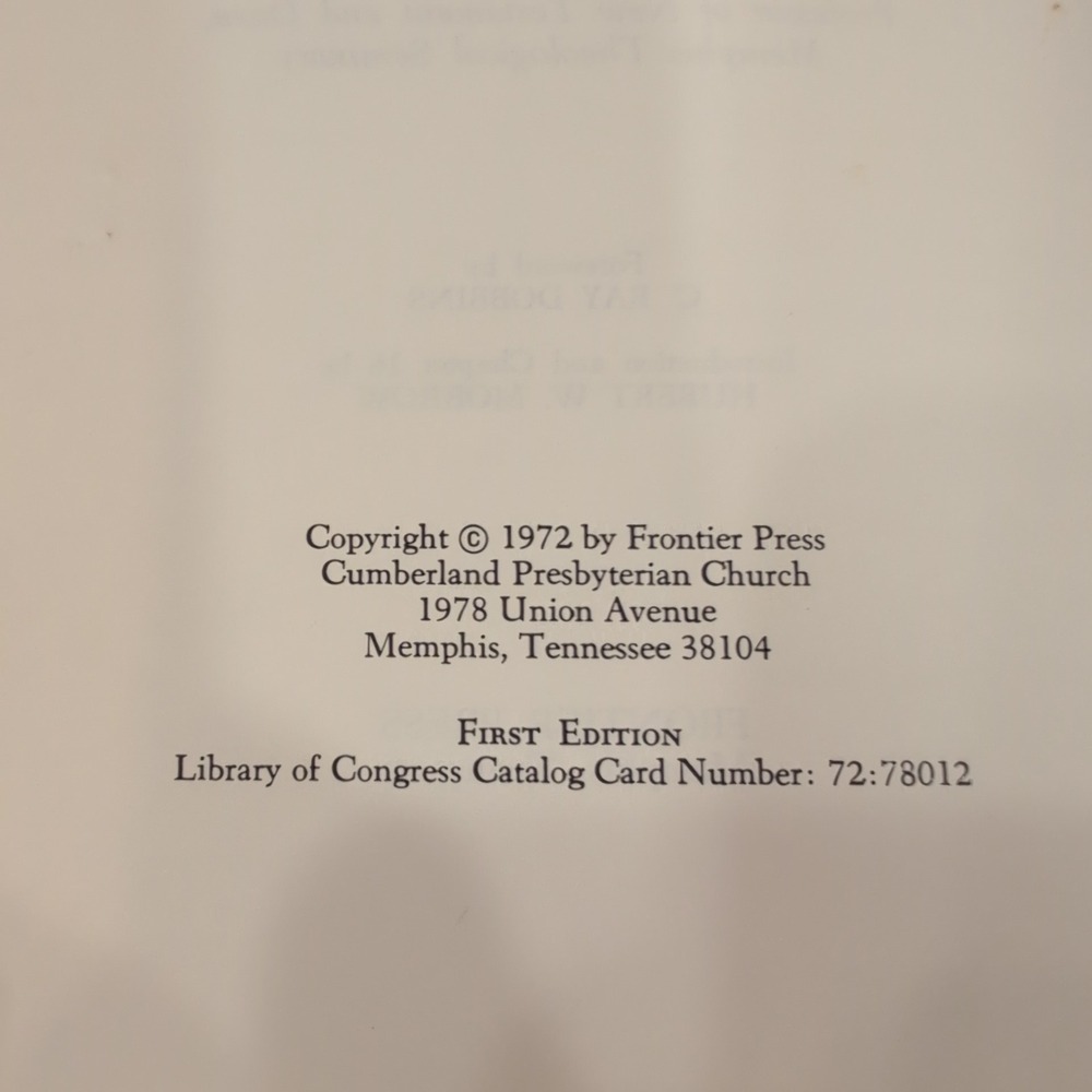 A People Called Cumberland Presbyterians History Book First Edition 1972 - Picture 6 of 8